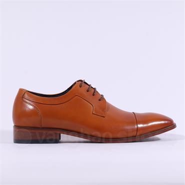 Tommy Bowe Toe Cap Dress Shoe - Tan Leather
